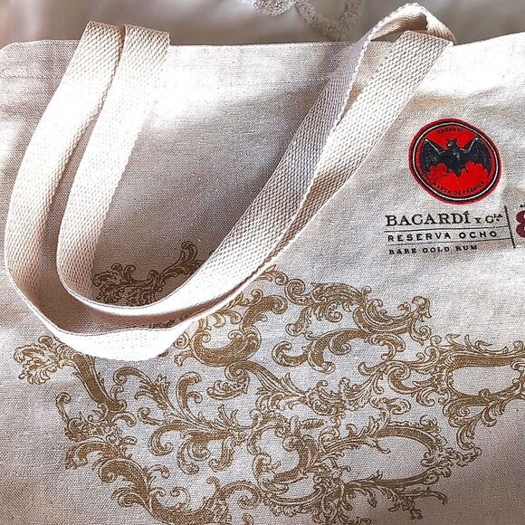Rare Bacardi Reserva Rum Promotional Reusable Canvas Tote - Picture 12 of 12